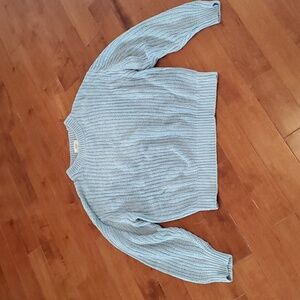 ARITZIA Wilfred Oversised  Sweater Soft Vellour/Chenille Light Blue.